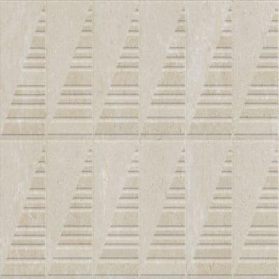 Dekoorplaat Azuvi Hauteville carved cream