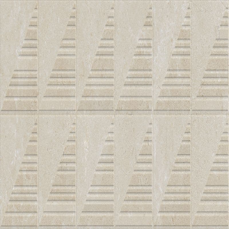 Dekoorplaat Azuvi Hauteville carved cream
