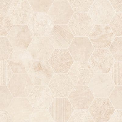 Dekoorplaat Sintesi Framework Stone Set Framework Hexagon beige